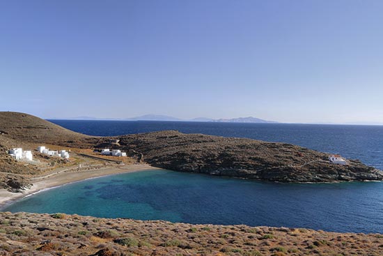 Driving to our location in Kythnos